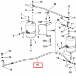 Przewód układu pneumatycznego - 0.015.9645.3/10 - SDF