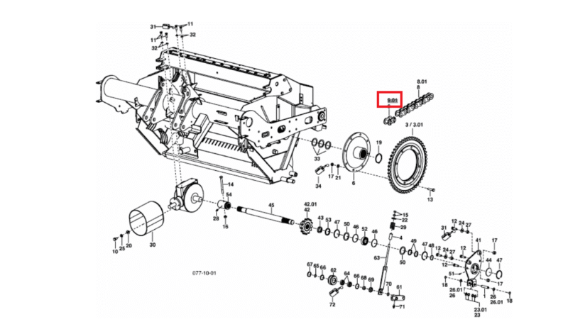 Spinka łańcucha – 462.987 – POTTINGER