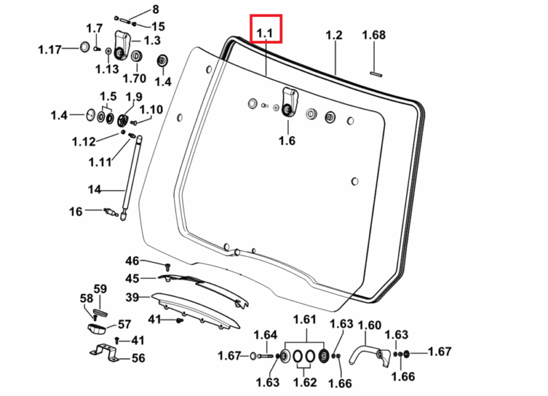 Szyba czołowa – 0.019.9137.0 – SDF