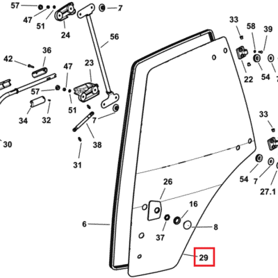 Szyba drzwi - 0.021.7983.0 - SDF
