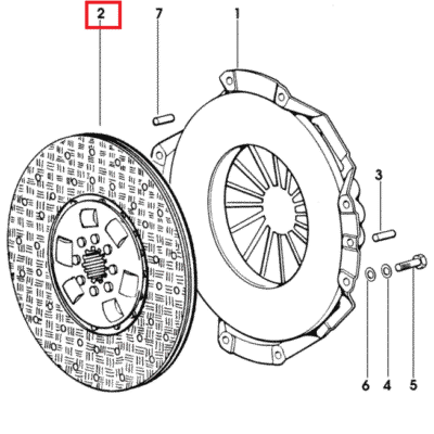 Tarcza sprzęgła - 0.015.9288.3 - SDF