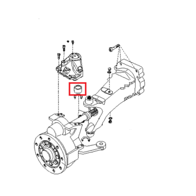 Tuleja górna zwrotnicy - 036486 - MERLO