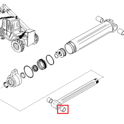 Tuleja siłownika - 029727 - MERLO