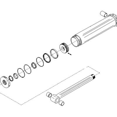Tuleja kompozytowa siłownika - 029393 - MERLO