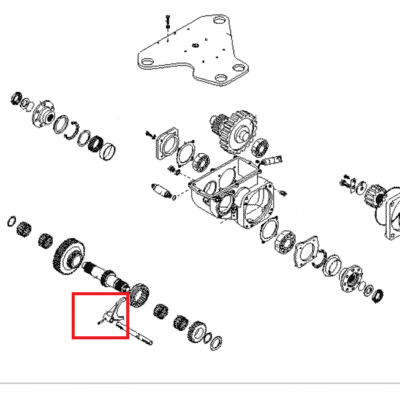 Widełki sterujące - 010827BB - MERLO