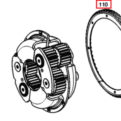 Wieniec zębaty Czytnik - 0.900.2710.1 - SDF