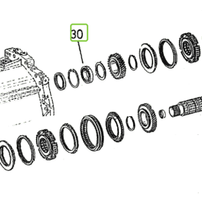 Łożysko skrzyni biegów - 04415974 - SDF
