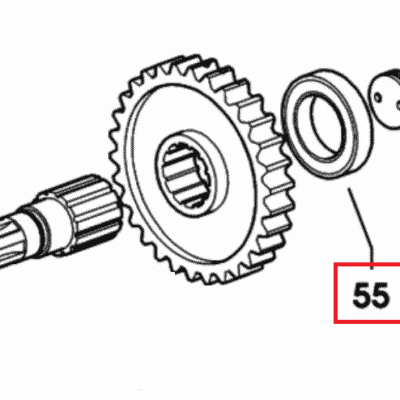 Łożysko kulkowe P.T.O - 2.2030.011.0 - SDF