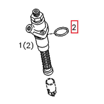 Pierścień uszczelniający pompki wtryskowej - 01173982 - SDF