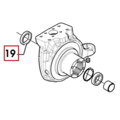 Pierścień uszczelniający zwrotnicy - 0.900.0083.9 - SDF