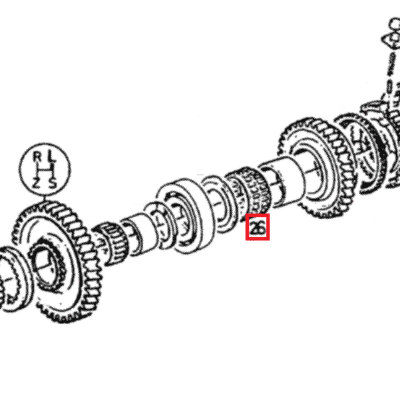 Łożysko wałka skrzyni biegów - 01175577 - SDF