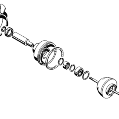 Łożysko kulkowe hydraulicznej dmuchawy chłodzącej - 01173588 - SDF
