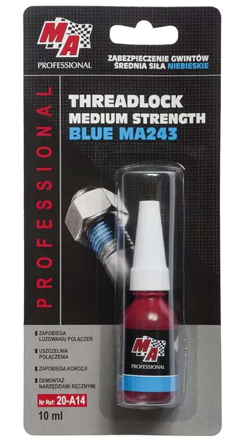 KLEJ DO GWINTÓW  10 ML - Niebieski - Amtra