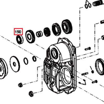 Łożysko wałeczkowe stożkowe skrzyni biegów - 0.900.1385.1 - SDF