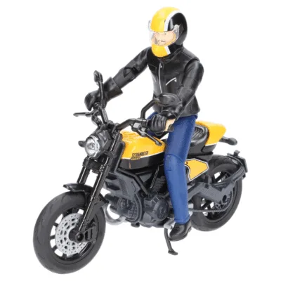Zabawka motocykl - Motocykl Ducati Scrambler Full Throttle z kierowcą - 63053 - BRUDER