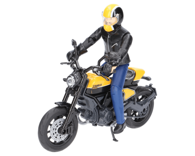 Motocykl Ducati Scrambler Full Throttle z kierowcą – 63053 – BRUDER
