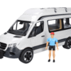 Zabawka MB Sprinter kamper biały z figurką - 02672 - BRUDER