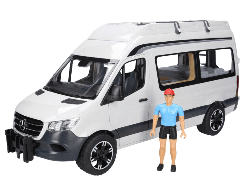 Zabawka MB Sprinter kamper biały z figurką – 02672 – BRUDER