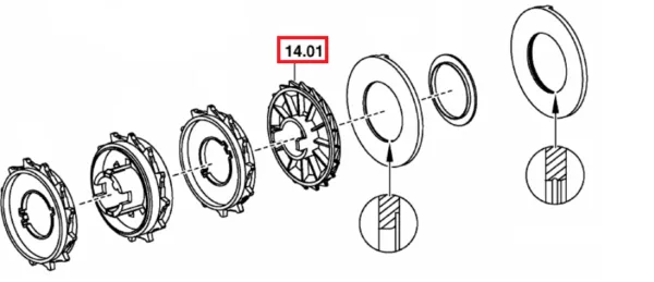 Koło wysiewające - 8611.20.038.1 - POTTINGER