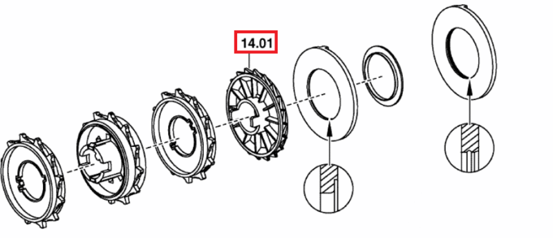 Koło wysiewające – 8611.20.038.1 – POTTINGER