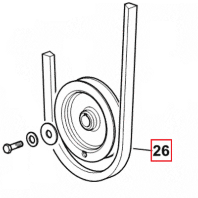 Pas klinowy dmuchawy - 30x15x1600 - 01145369 - SDF