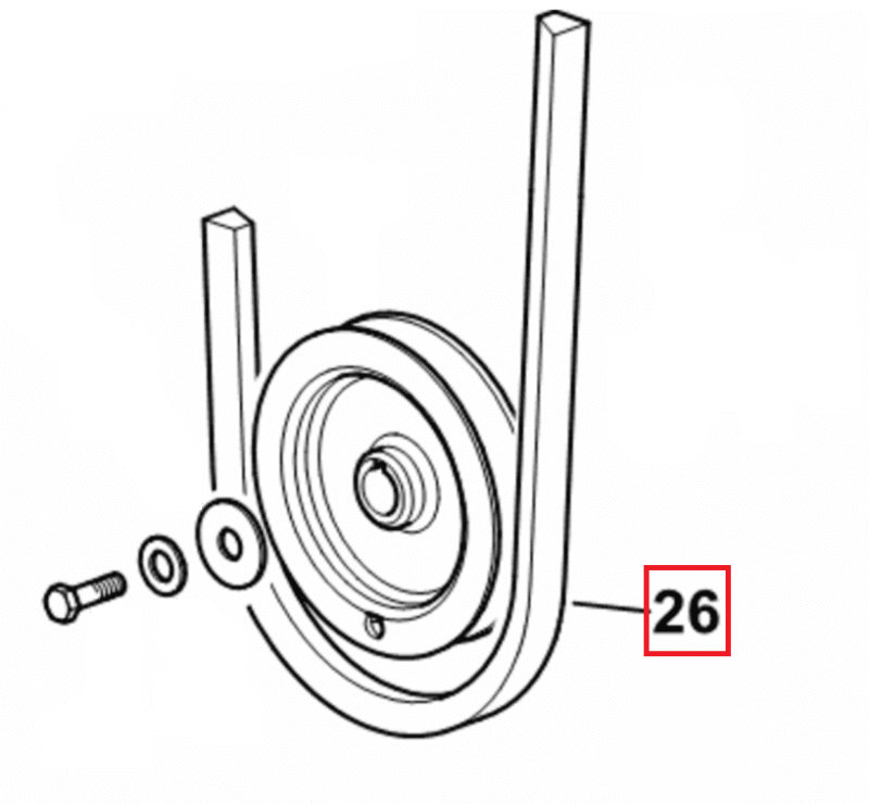 Pas klinowy dmuchawy – 30x15x1600 – 01145369 – SDF