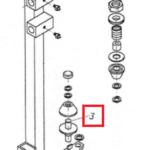 Trzpień rolki owijarki - OZ 7500 - 5281-080-730.0 - SIPMA