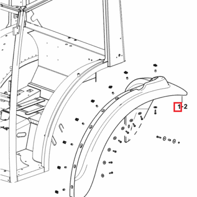 Poszerzenie błotnika lewe - 0.015.0590.0/10 - SDF