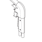 Kurek końcówka - MU350 - 98718082 - DELAVAL