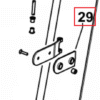 Podkładka zawiasu drzwi - 0.007.5875.0/10 - SDF