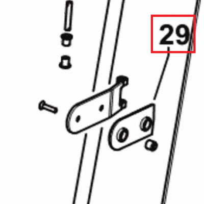 Podkładka zawiasu drzwi - 0.007.5875.0/10 - SDF