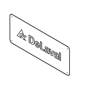 Znak DeLaval metalowy - 85420501 - Delaval