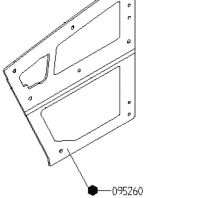Szyba drzwi - 095260 - MERLO