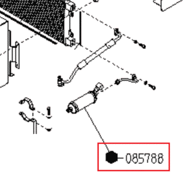 Filtr z czujnikiem ciśnienia klimatyzacji - 085788 - MERLO