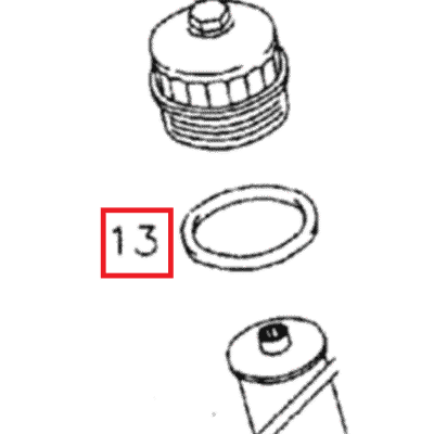 O-ring pokrywy filtra oleju uszczelka - 02934900 - SDF