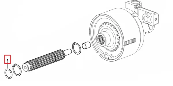 O-ring 18.72x2.62 - 2.1530.048.0 - SDF