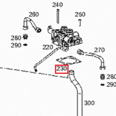 Uszczelka rozdzielacza skrzyni - 0.900.0885.3 - SDF