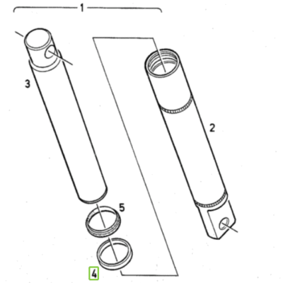 Pierścień uszczelniający siłownika - 65mm - 04329058 - SDF