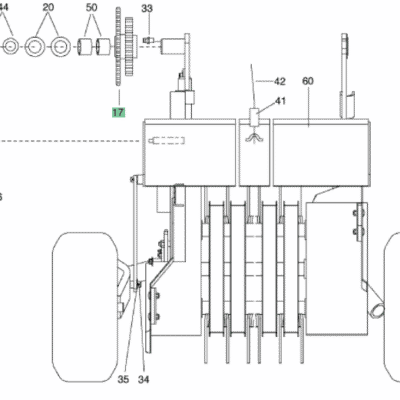 KOŁO ŁAŃCUCHOWE T-29 - 541.50.250.0 - POTTINGER