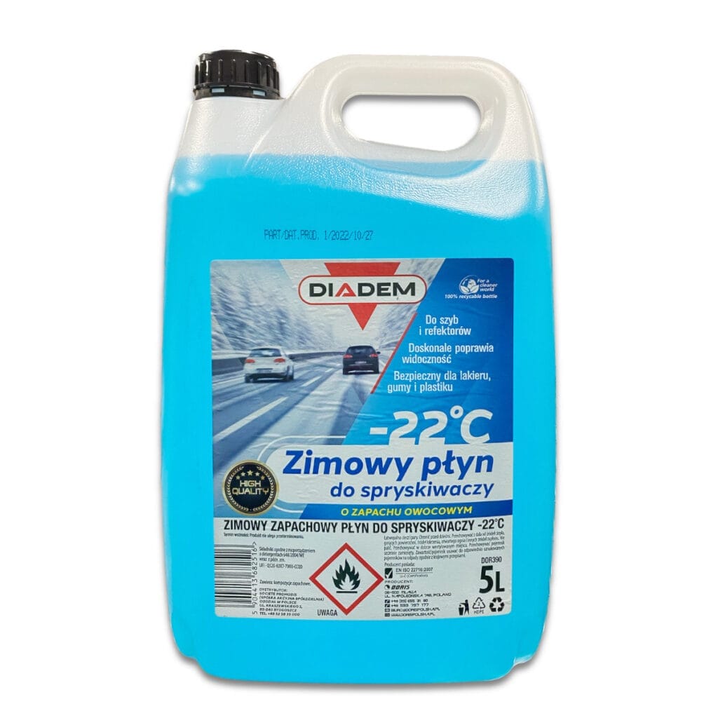 Płyn do spryskiwaczy – Zimowy do -22°C – 5L – DIADEM5ZIM – DIADEM