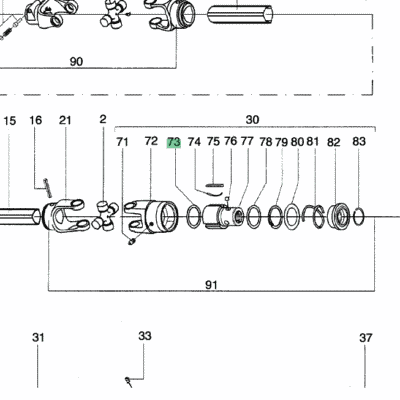 Dysk - Tarcza cierna sprzęgła wałka WOM - 50x70x1MM - 88+190.000.199 - POTTINGER