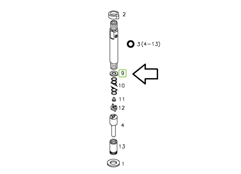 Podkładka wtryskiwacza regulacyjna – 1mm – 01319967 – SDF