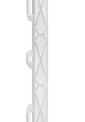 Palik ogrodzeniowy z polipropylenu TITAN - 110 cm - biały - podwójna stopka - 441800 - KERBL