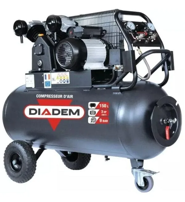 Kompresor warsztatowy - 150L 3CV 3-FAZOWY 23M3 - DIADEM