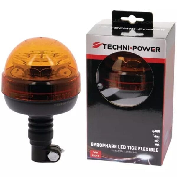 Lampa ostrzegawcza LED - 12/24V R65 Elastyczna - 1207136 - TECHNI POWER