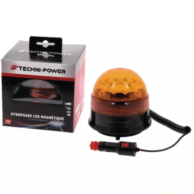 Lampa ostrzegawcza LED - 12/24V R65 Na magnes - 1207137 - TECHNI-POWER