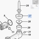 Miseczka gumowa manifoldu CIP - EVANZA 550 - 2150010898 - DELAVAL