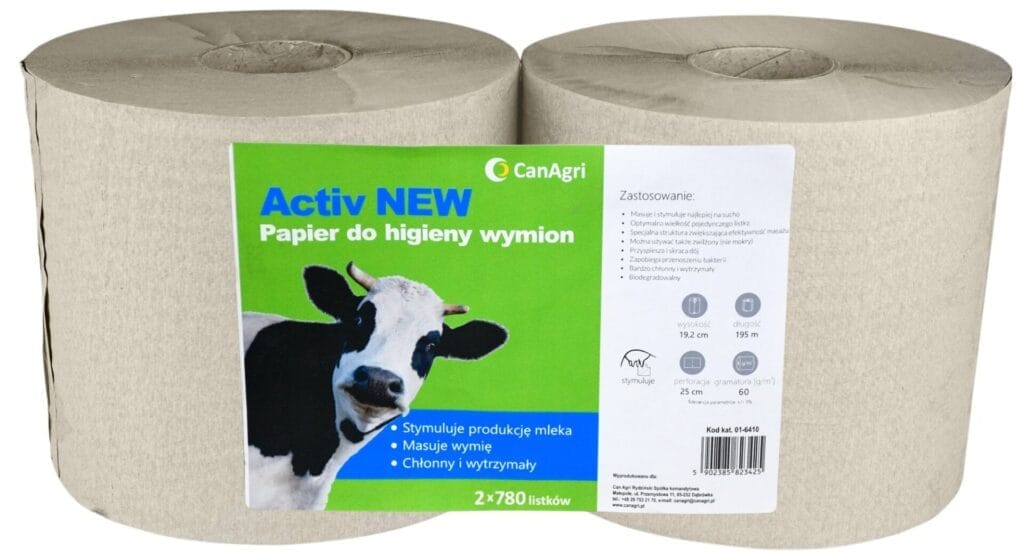 Papier jednorazowy ręcznik do higieny wymion – 2×780 – 01-6080