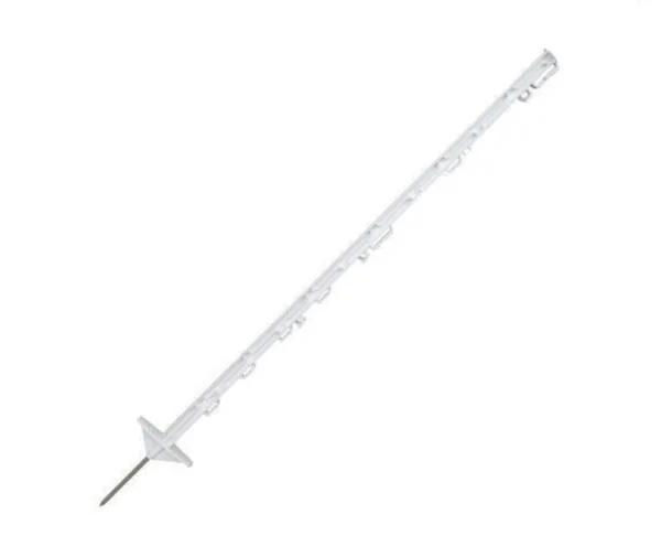 Palik ogrodzeniowy z polipropylenu – 90 cm – biały – podwójna stopka – 10202904601 - POMELAC