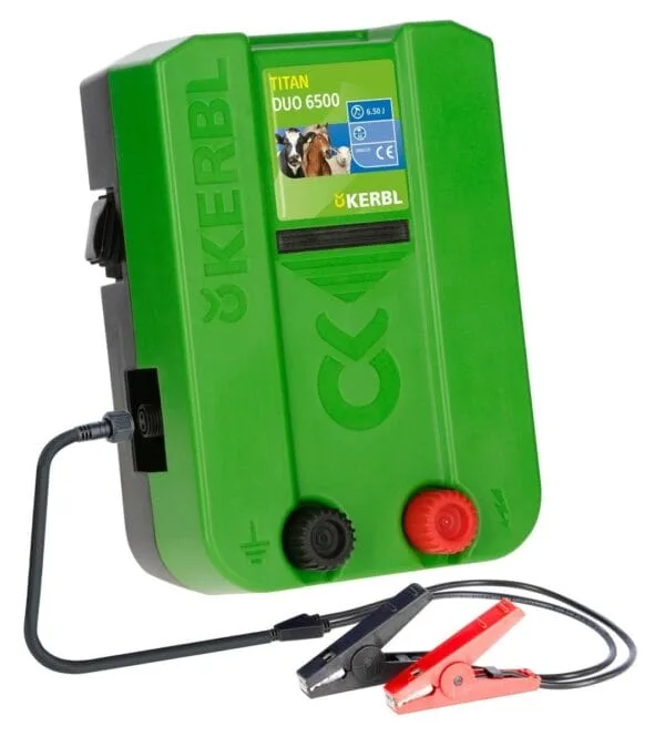 Elektryzator uniwersalny TITAN DUO 6500 - na dziki, dla koni, bydła, owiec i kóz, - 6,5 J - KERBL
